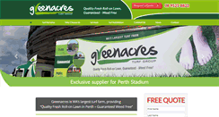 Desktop Screenshot of greenacresturfgroup.com.au